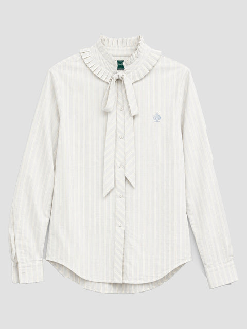 Camisa Isabelle de rayas con lazo — foto de producto