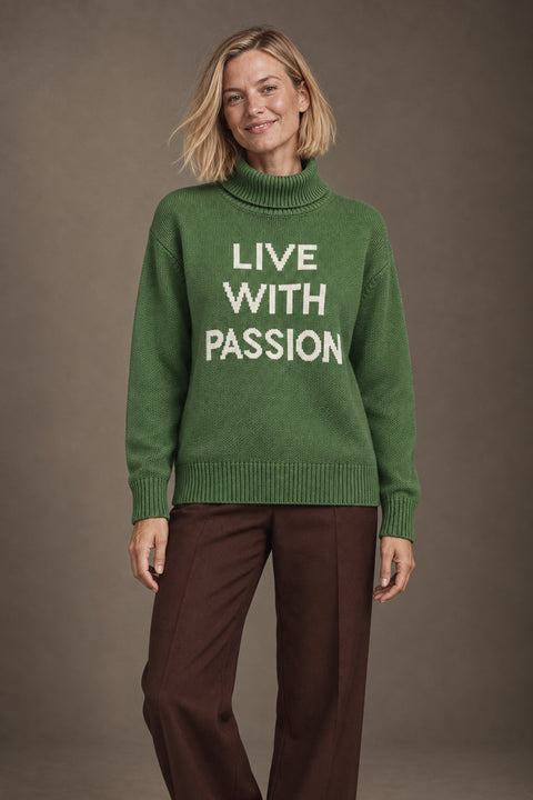 Jersey LIVE WITH PASSION verde — lookbook