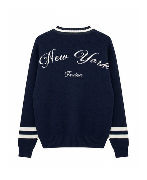 Cardigan azul “NEW YORK”