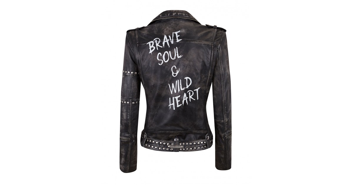 Brave soul metallic on sale jacket