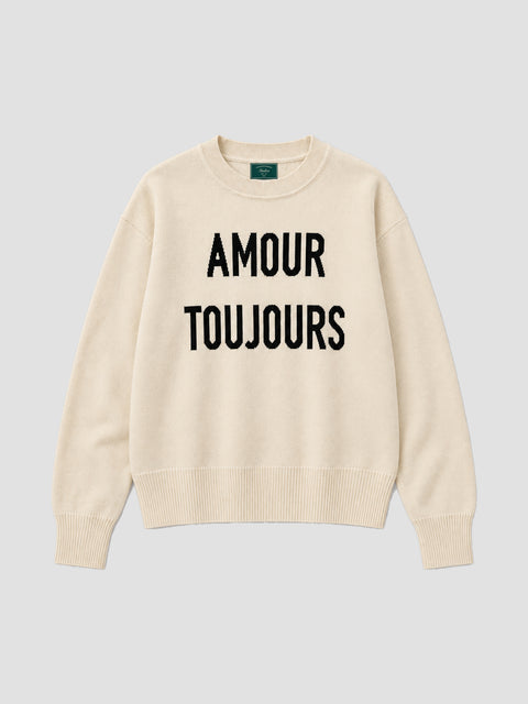 Jersey AMOUR TOUJOURS beige — producto