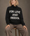 Jersey FOR LOVE AND FREEDOM negro — lookbook