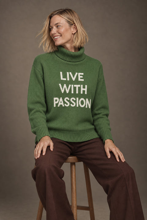 Jersey LIVE WITH PASSION verde — lookbook