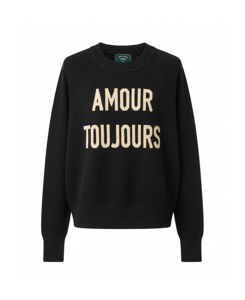 Jersey punto fino “AMOUR TOUJOURS”