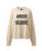 Jersey punto fino “AMOUR TOUJOURS”